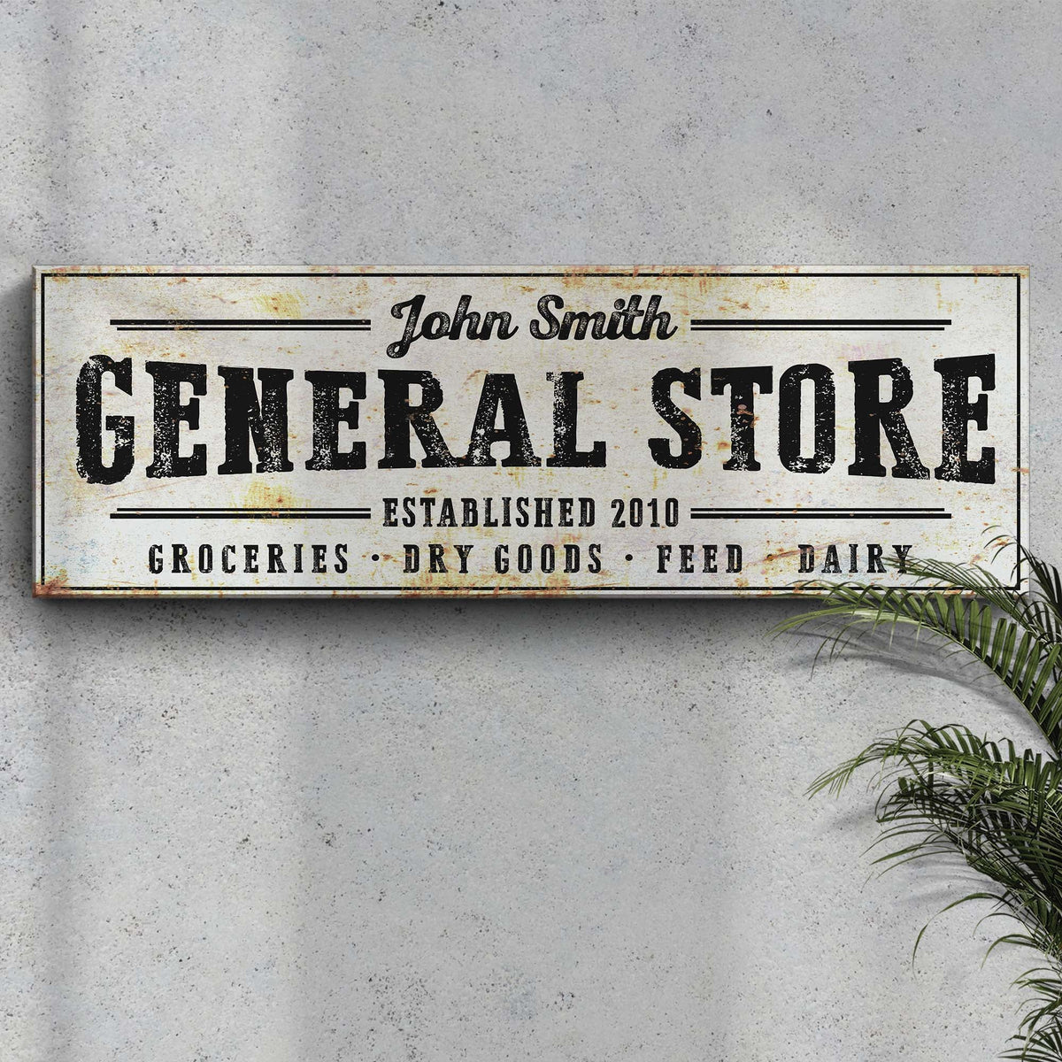 Rustic General Store Sign by Tailored Canvases