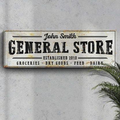 Rustic General Store Sign by Tailored Canvases