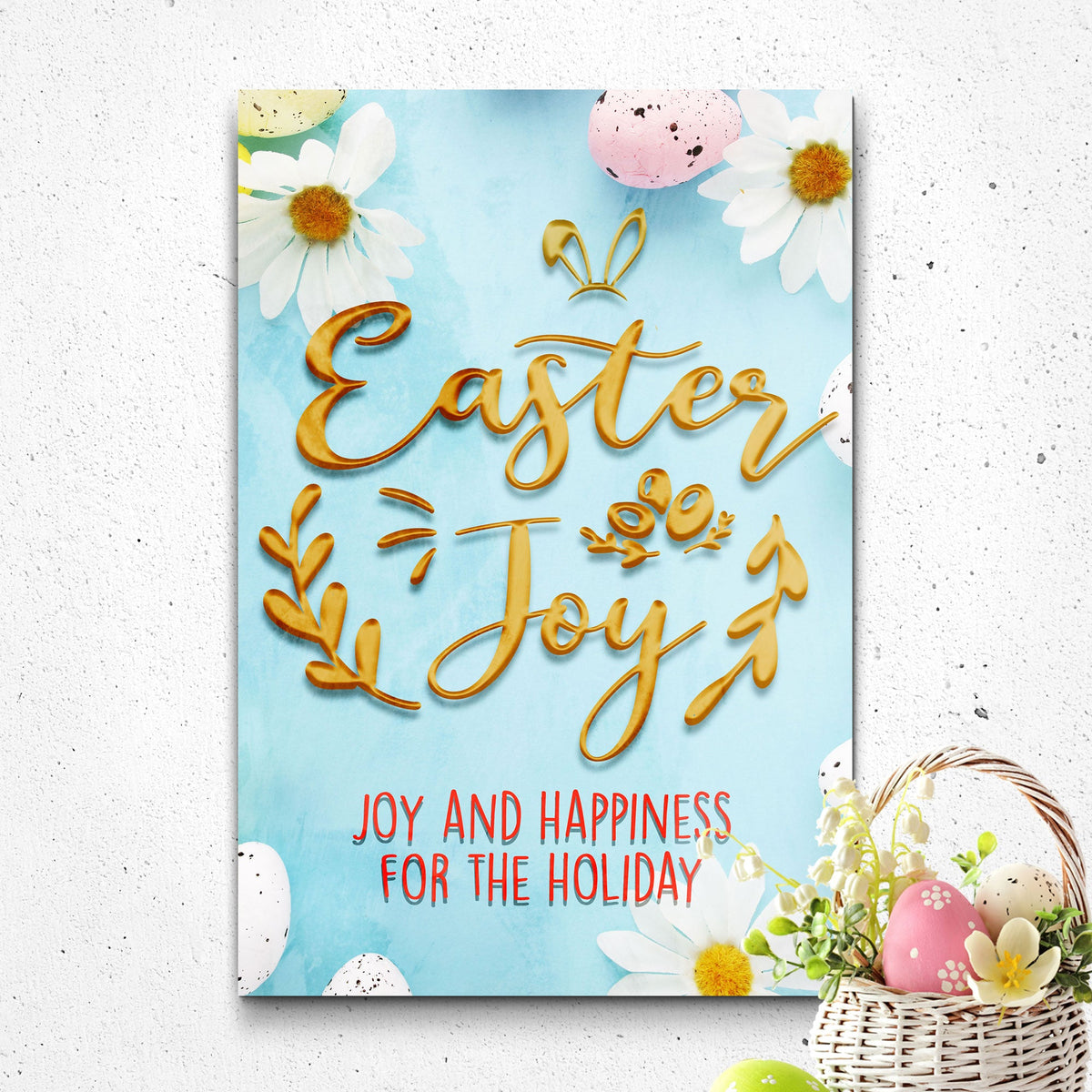 Easter Joy Sign by Tailored Canvases