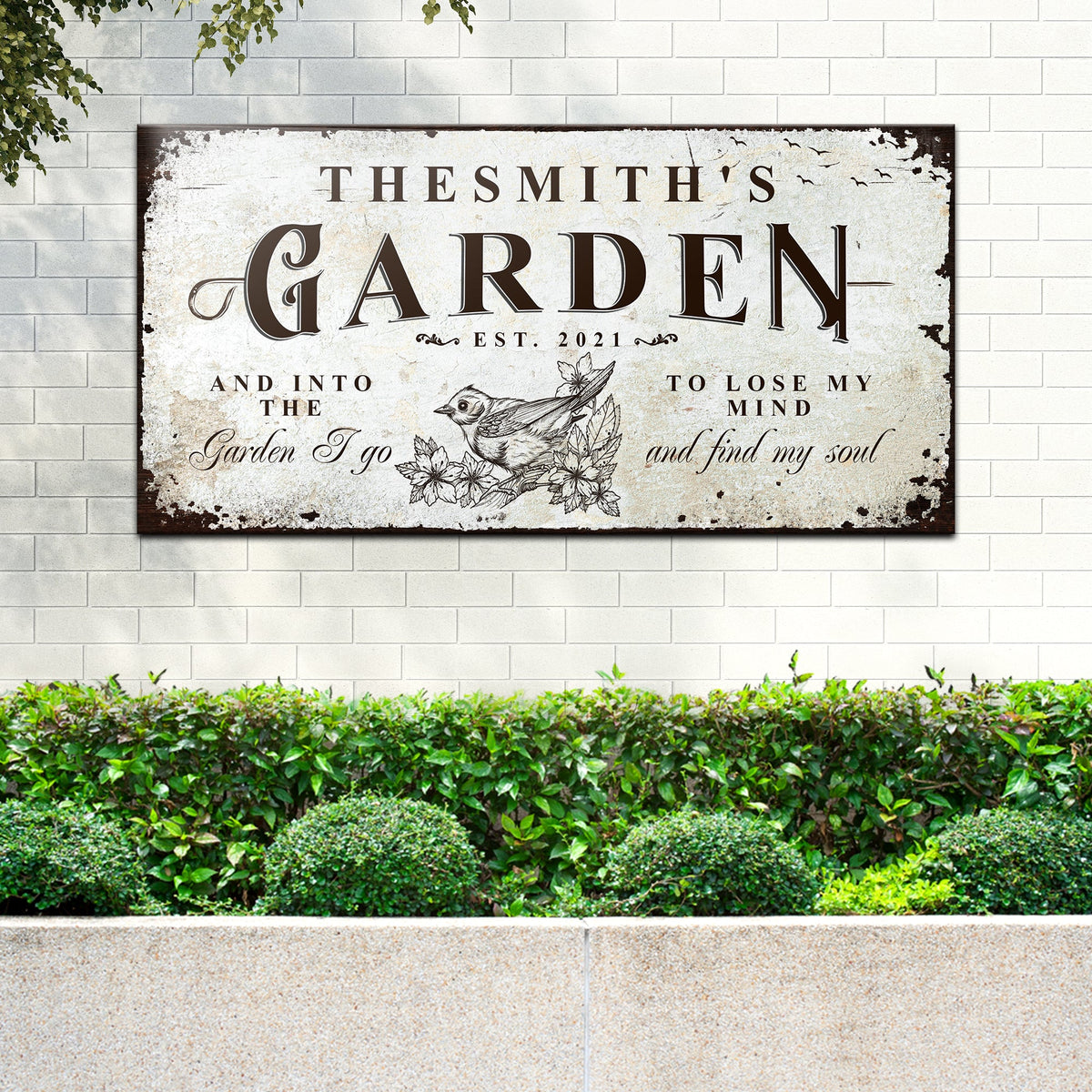 Family Garden Sign by Tailored Canvases