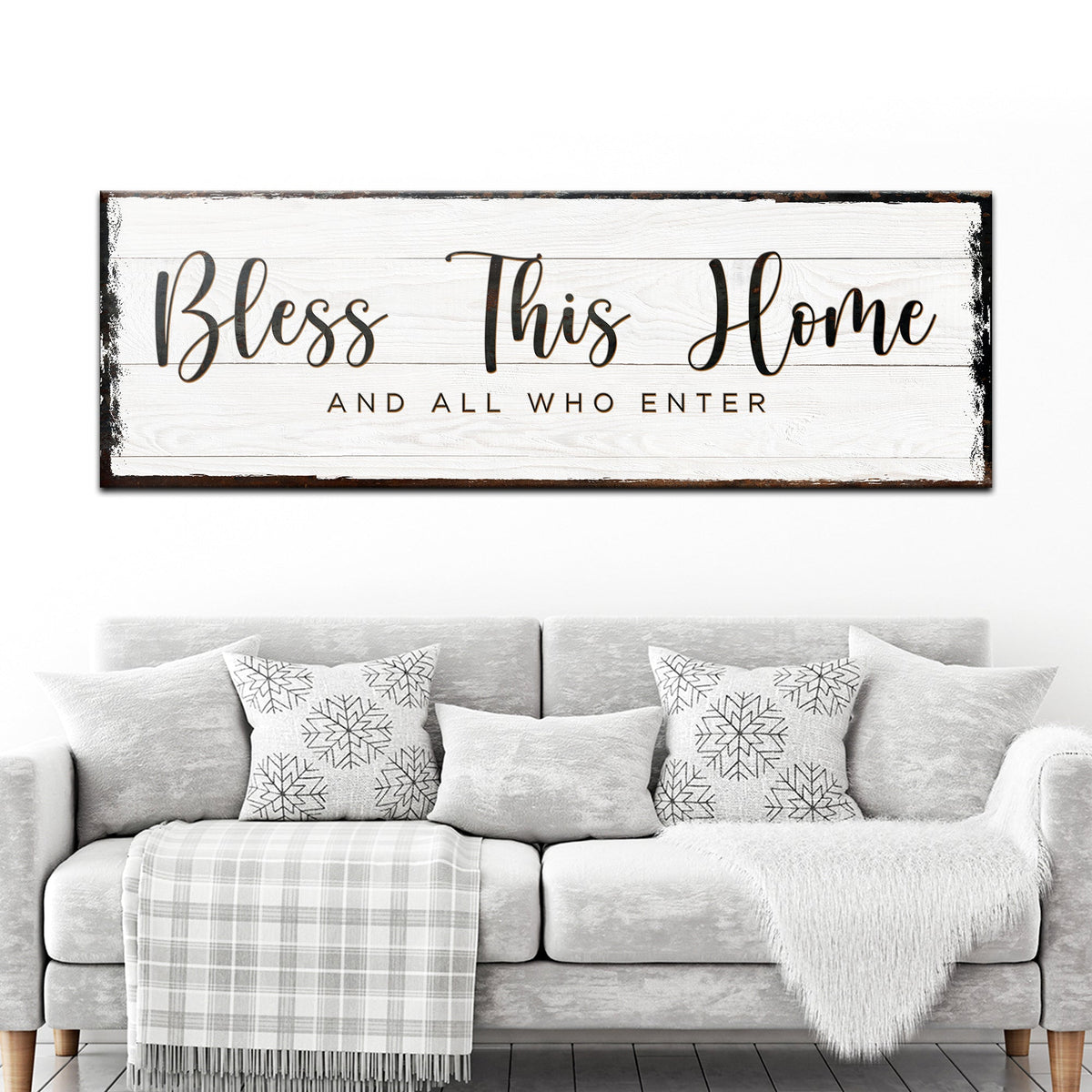 Bless This Home Sign by Tailored Canvases