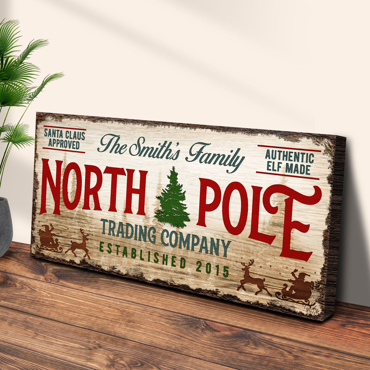 Christmas Trading Co Sign by Tailored Canvases