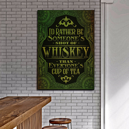 Whiskey Sign by Tailored Canvases