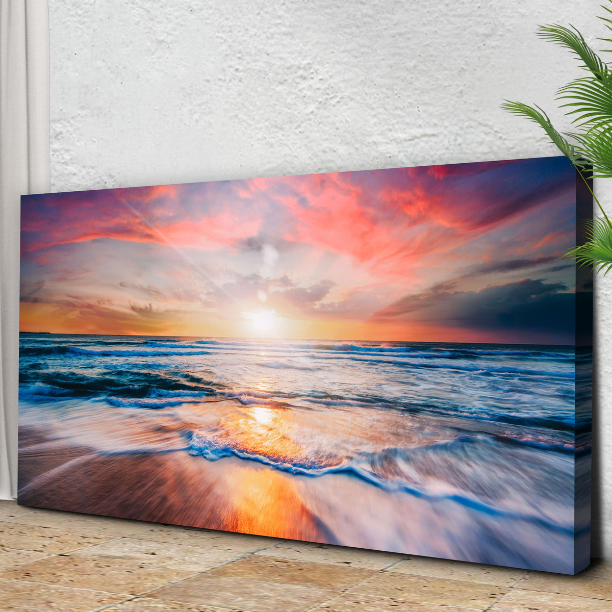 Sunrise Over The Horizon Canvas Wall Art by Tailored Canvases