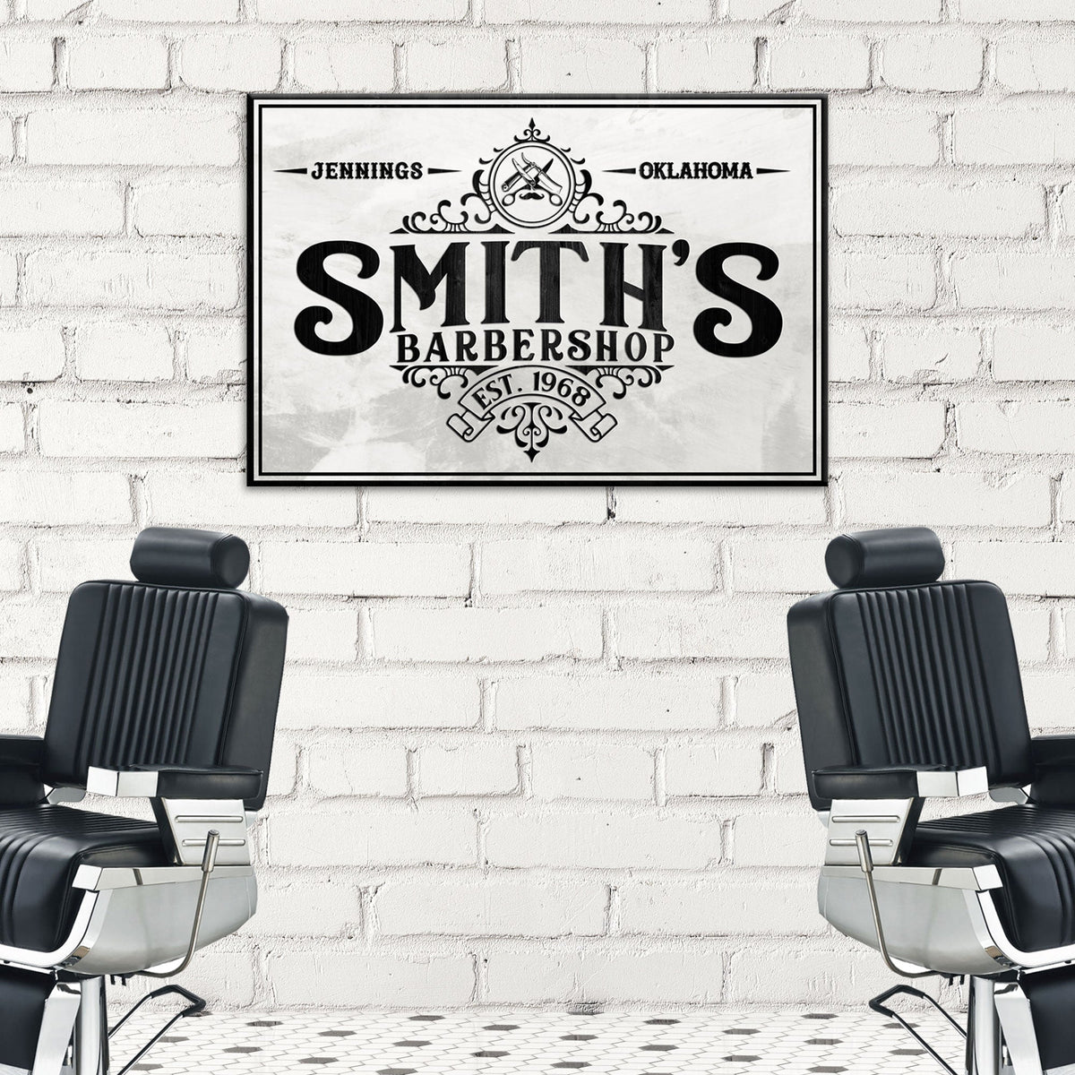 Barbershop Sign IV by Tailored Canvases