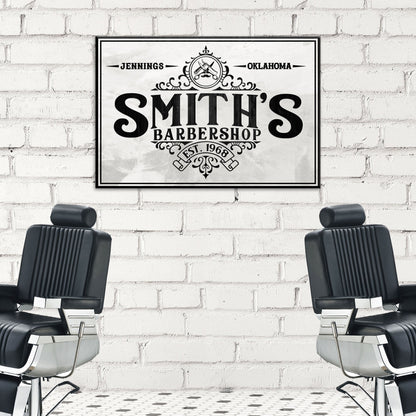 Barbershop Sign IV by Tailored Canvases