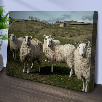 Flock Of Sheep Canvas Wall Art by Tailored Canvases