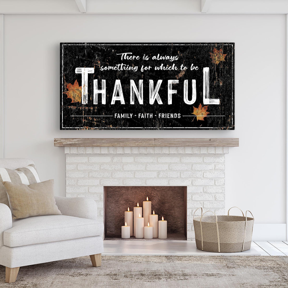 Always Thankful Sign by Tailored Canvases