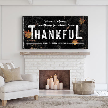 Always Thankful Sign by Tailored Canvases