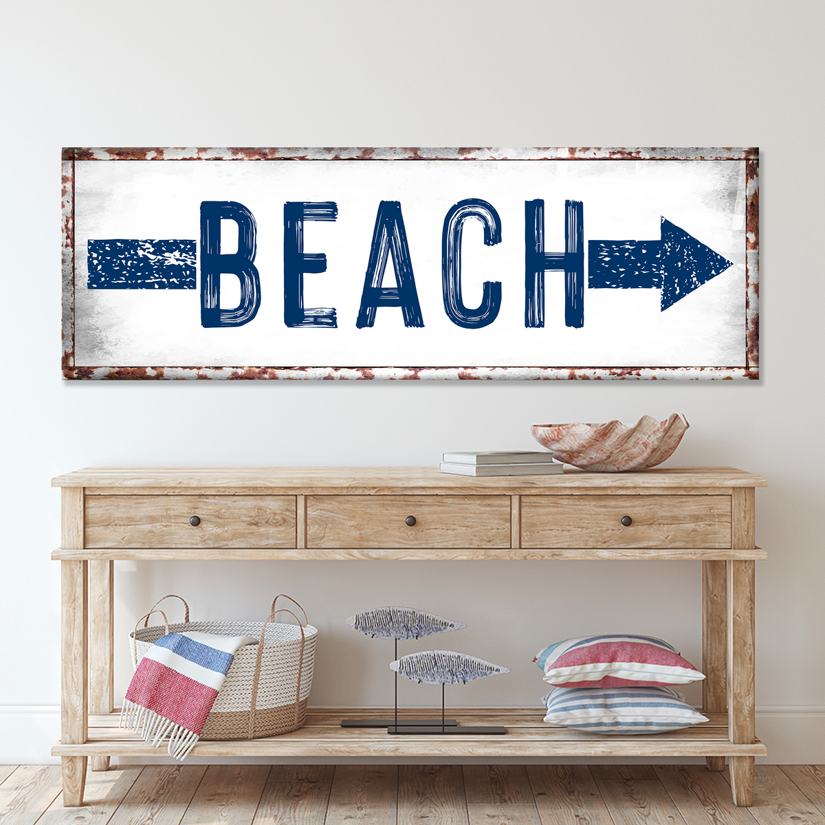 Beach Arrow Sign by Tailored Canvases