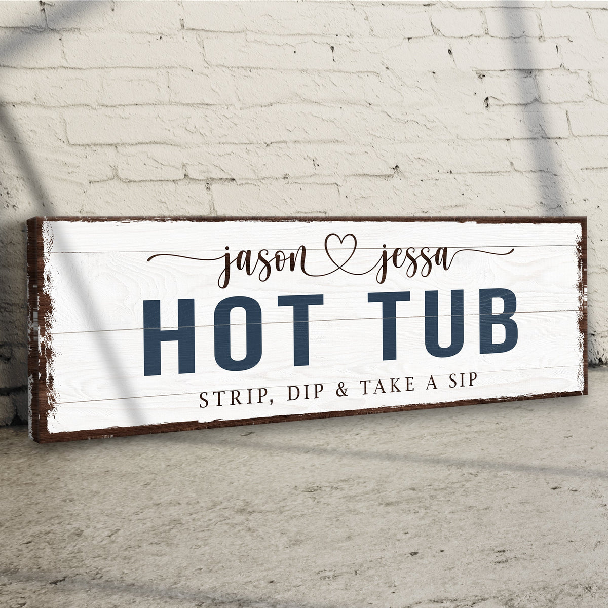 Hot Tub Sign by Tailored Canvases