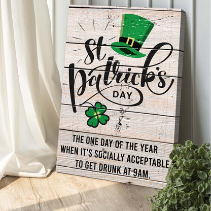 St. Patrick's Day Sign IV by Tailored Canvases