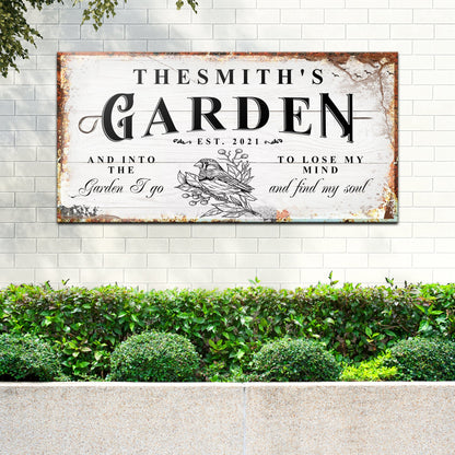 Family Garden Sign by Tailored Canvases