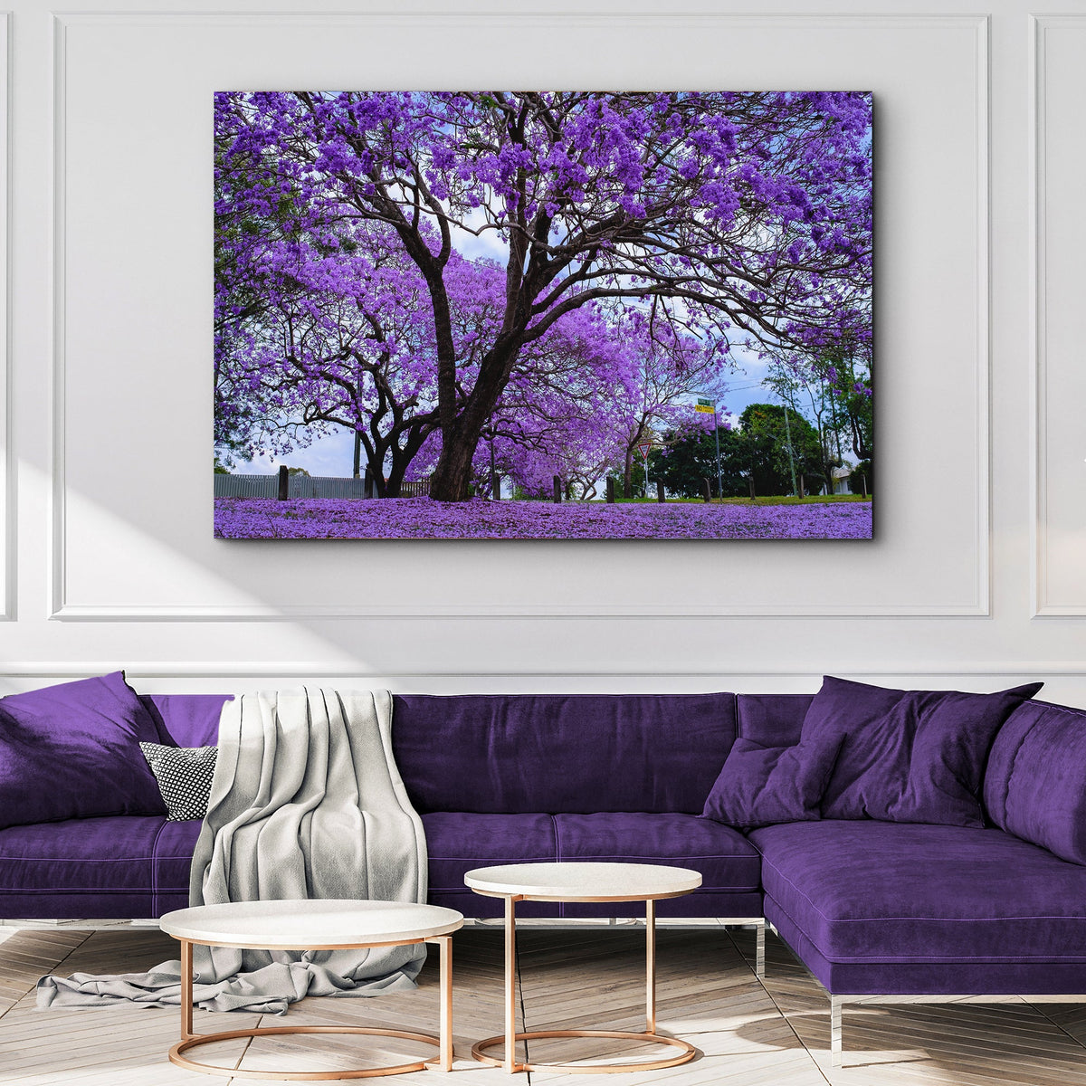 Jacaranda Trees Canvas Wall Art by Tailored Canvases