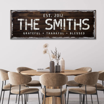 Thanksgiving Family Sign II by Tailored Canvases