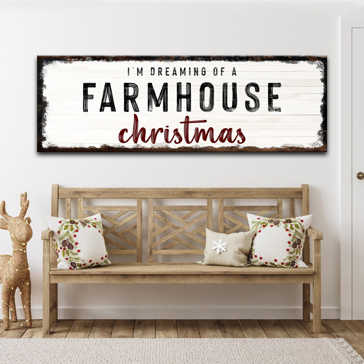 Farmhouse Christmas Sign by Tailored Canvases