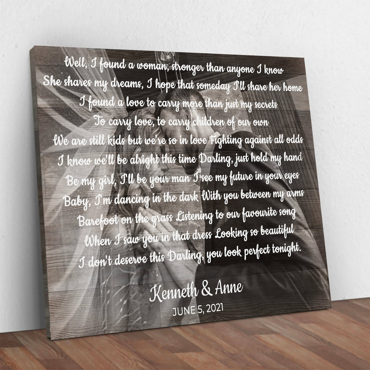 Wedding Song Sign by Tailored Canvases