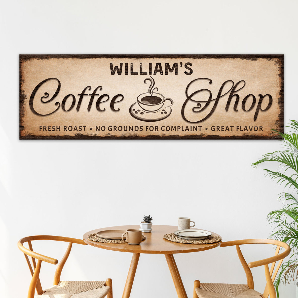 Coffee Shop Sign III by Tailored Canvases