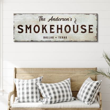 Family Smokehouse Sign by Tailored Canvases