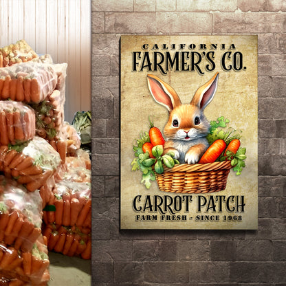 Farm Fresh Carrot Patch Sign by Tailored Canvases