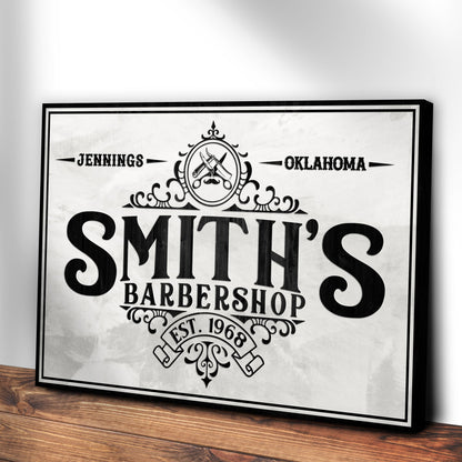 Barbershop Sign IV by Tailored Canvases