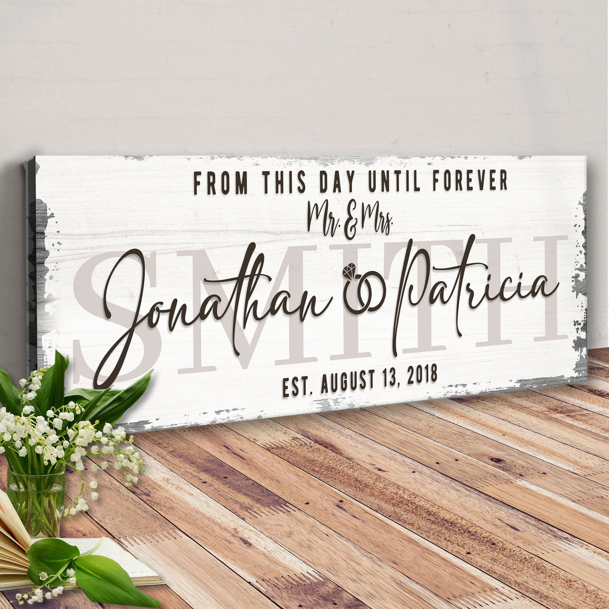 Custom Wedding Sign II by Tailored Canvases