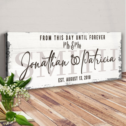 Custom Wedding Sign II by Tailored Canvases
