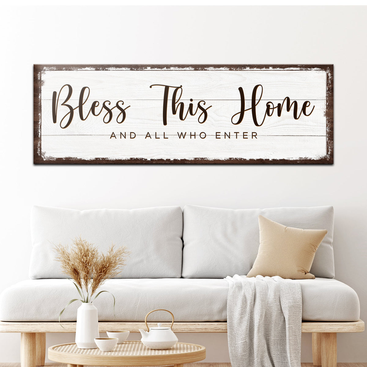 Bless This Home Sign by Tailored Canvases