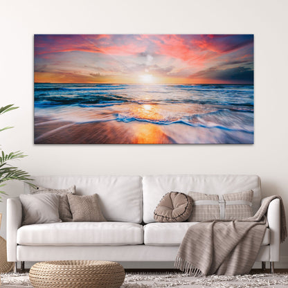 Sunrise Over The Horizon Canvas Wall Art by Tailored Canvases