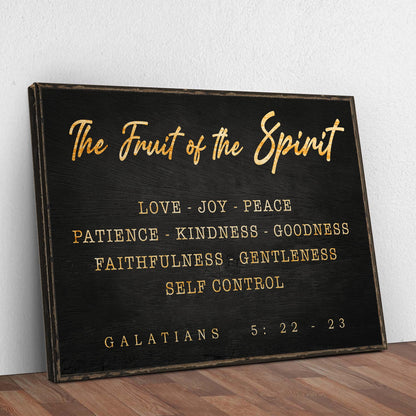 Galatians 5:22-23 - The Fruit Of The Spirit Sign by Tailored Canvases