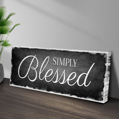 Simply Blessed Sign by Tailored Canvases