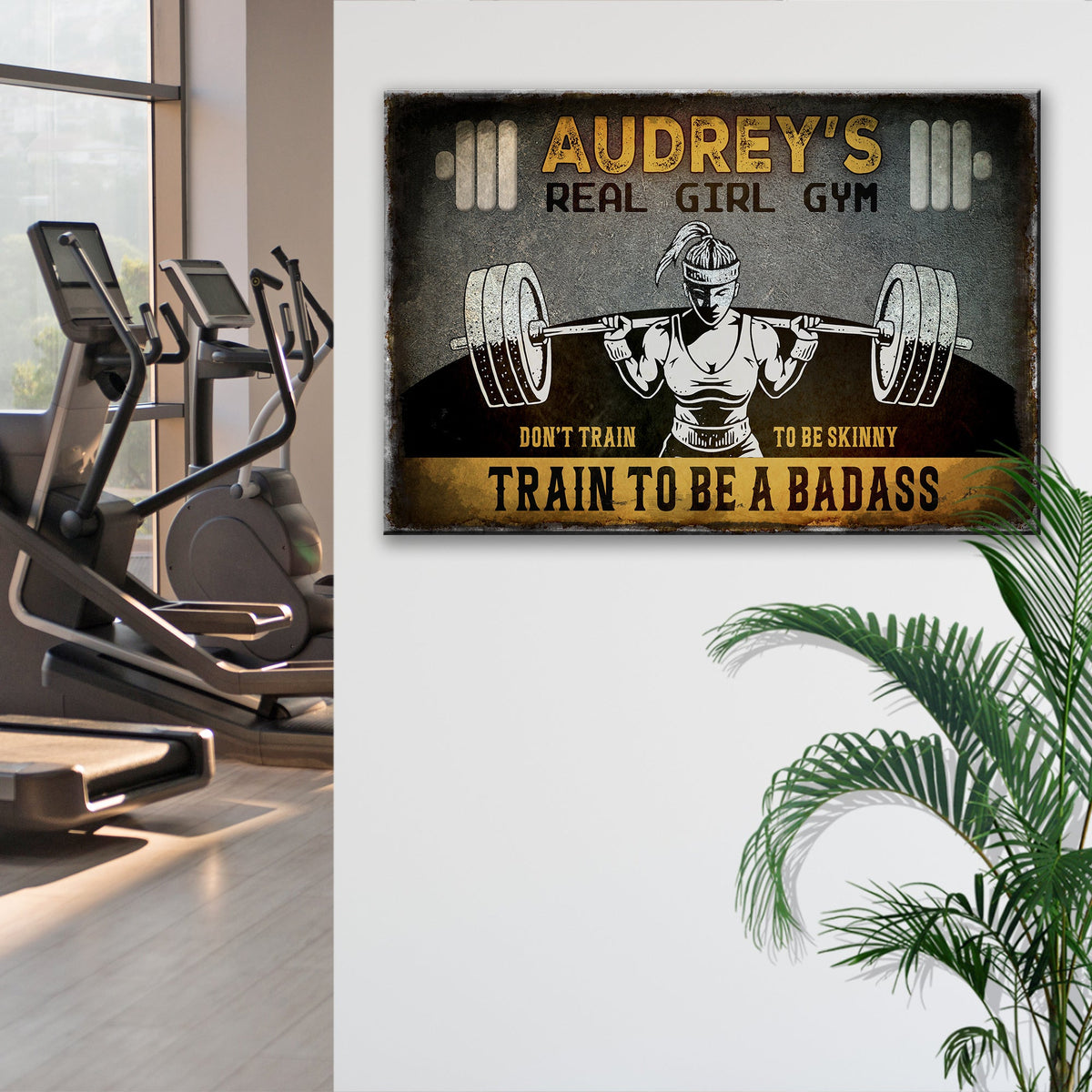 Real Girl Gym Sign by Tailored Canvases