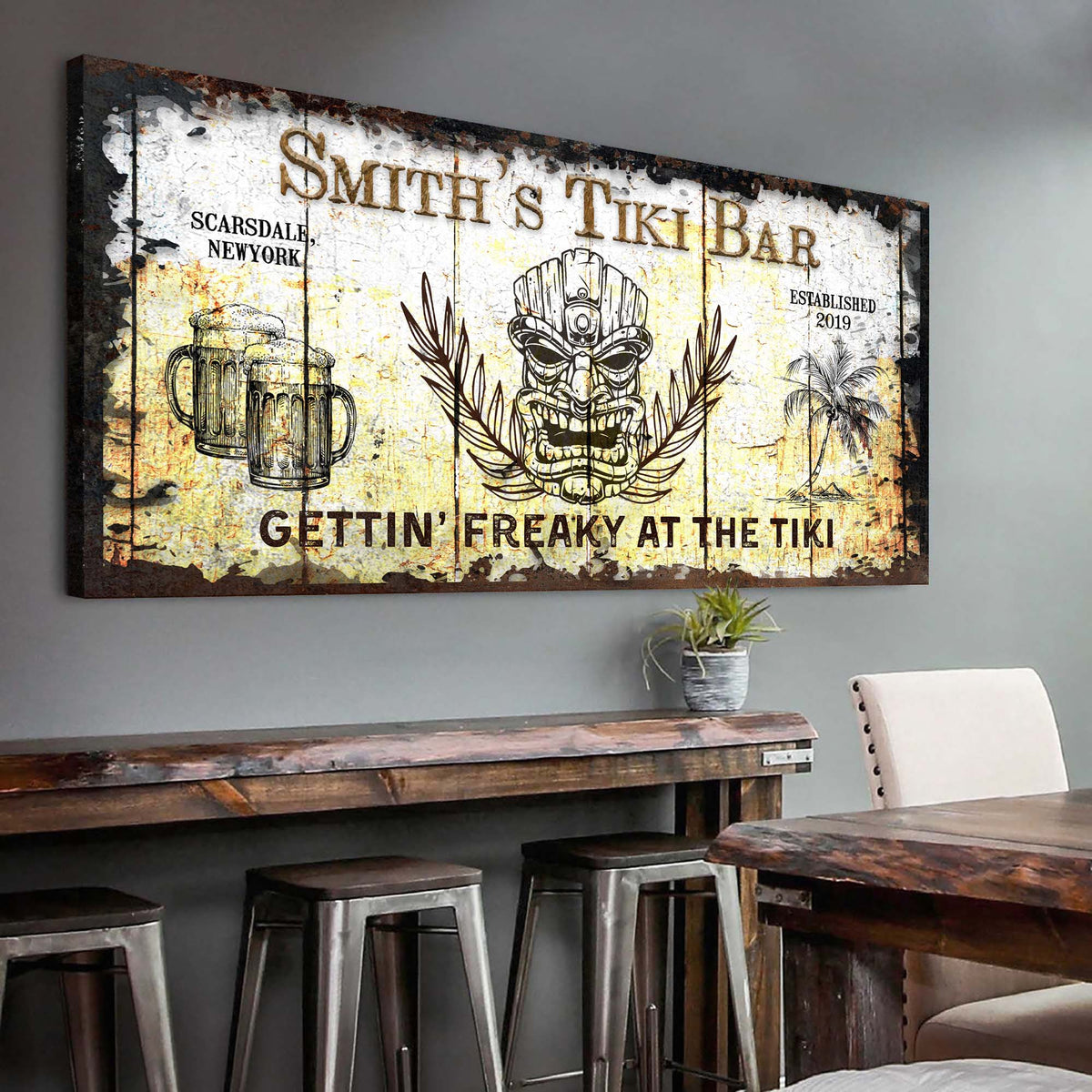 Tiki Bar Sign II by Tailored Canvases