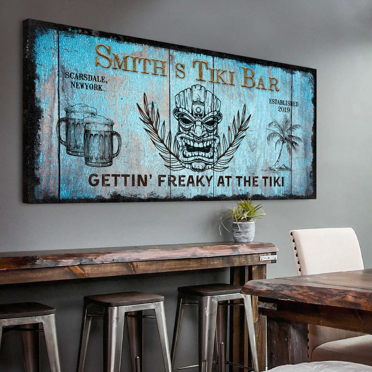 Tiki Bar Sign II by Tailored Canvases