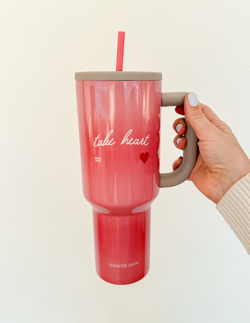 Take Heart 40 oz Ascend Tumbler by Elevated Faith