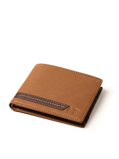 Stripe Brown Men's Wallet by Classy Leather Bags