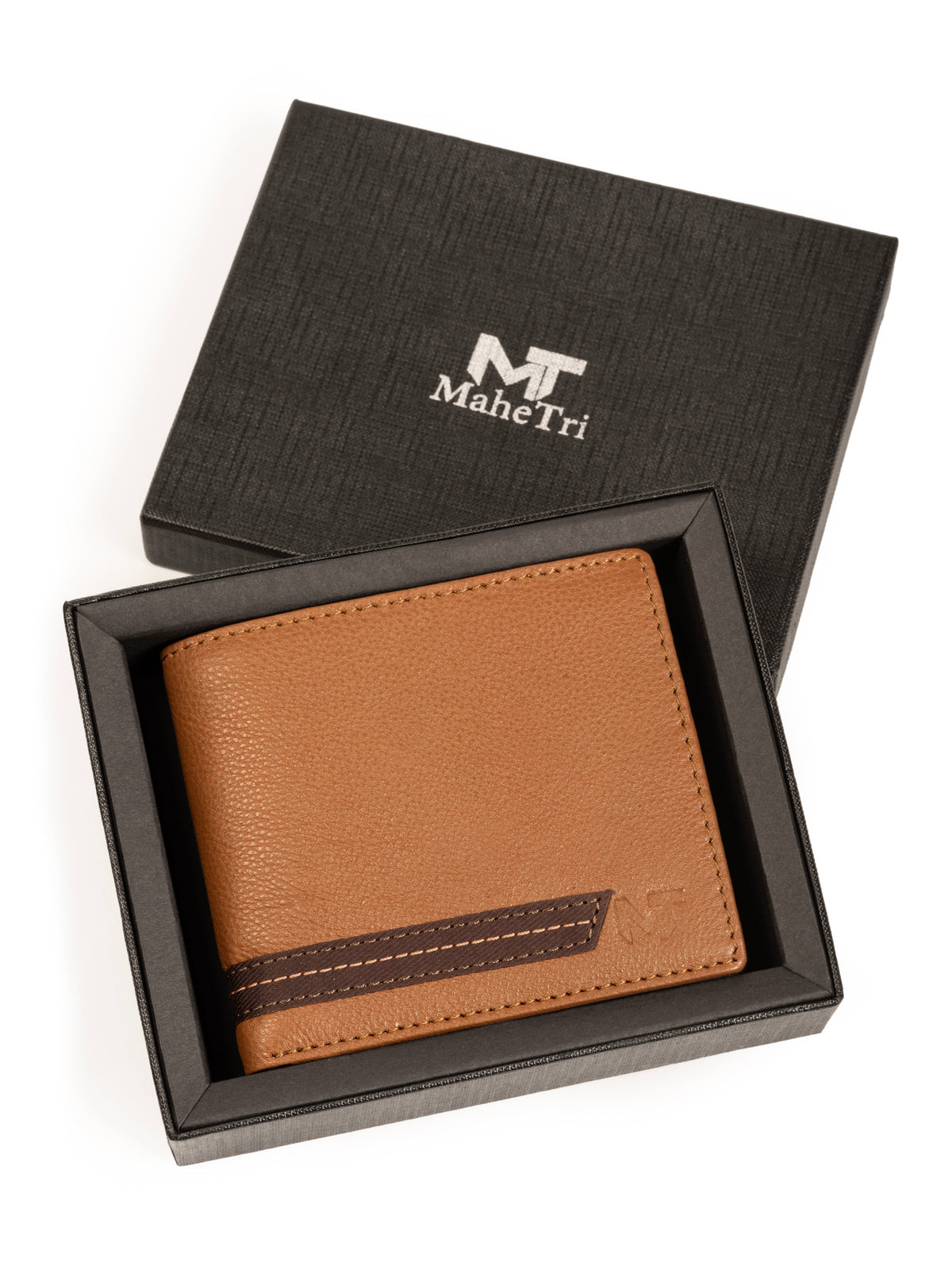 Stripe Brown Men's Wallet by Classy Leather Bags