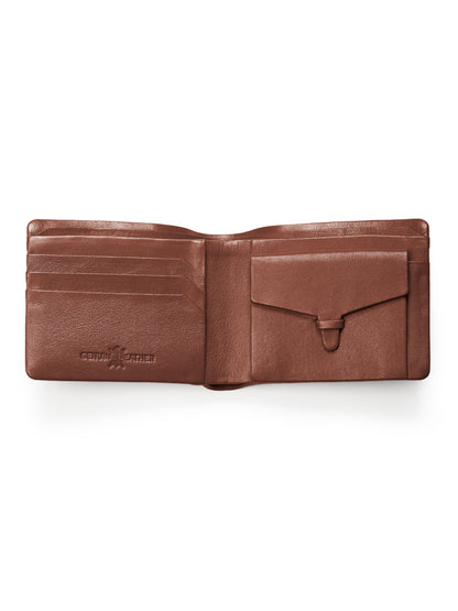 Brown Kodiak Bifold Wallet by Classy Leather Bags
