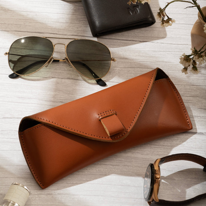 Leather Sunglasses Case by Classy Leather Bags