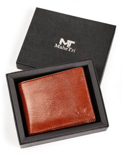 Tan Classic Men's Wallet by Classy Leather Bags