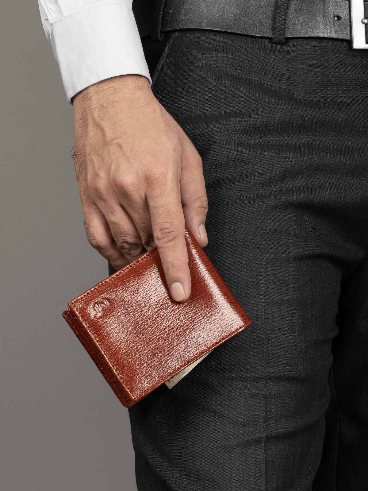 Tan Classic Men's Wallet by Classy Leather Bags