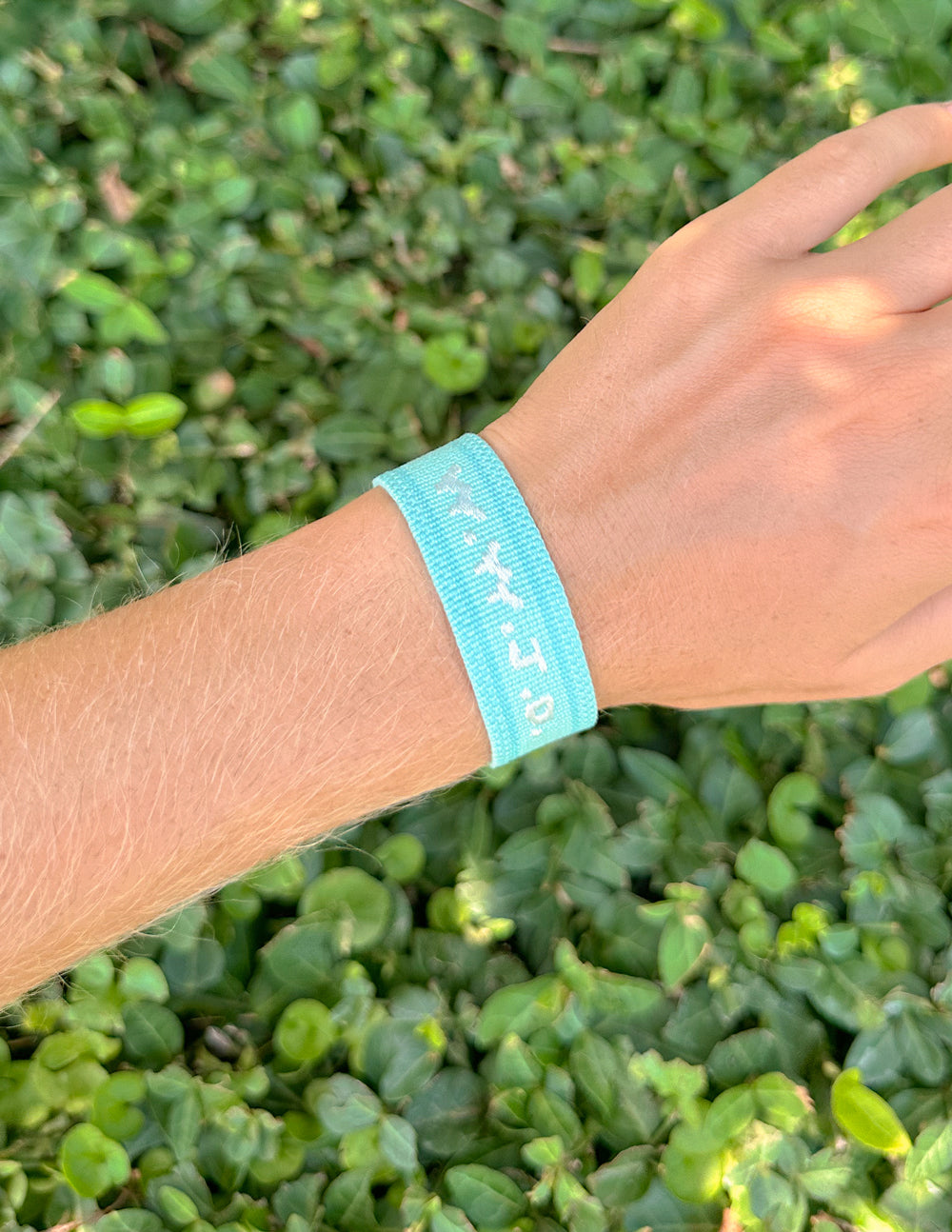 Teal WWJD Embroidered Bracelet by Elevated Faith