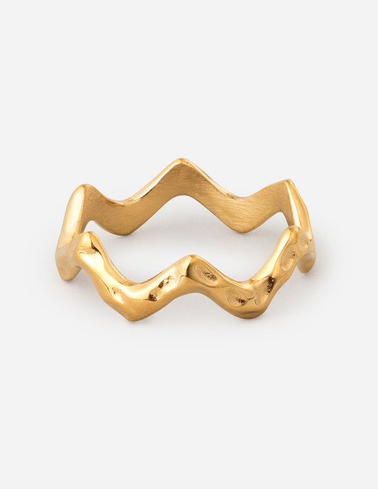 Textured Wavy Ring by Elevated Faith