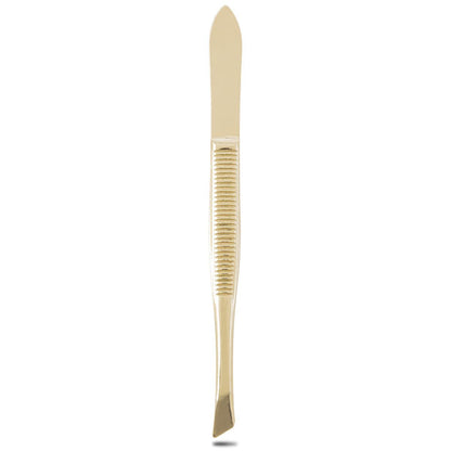 Eklips Metal Tweezers - Slanted Tip for Precise Hair Removal & Eyebrow Shaping | Durable Stainless Steel, Ergonomic Design by Beauty Care Bag