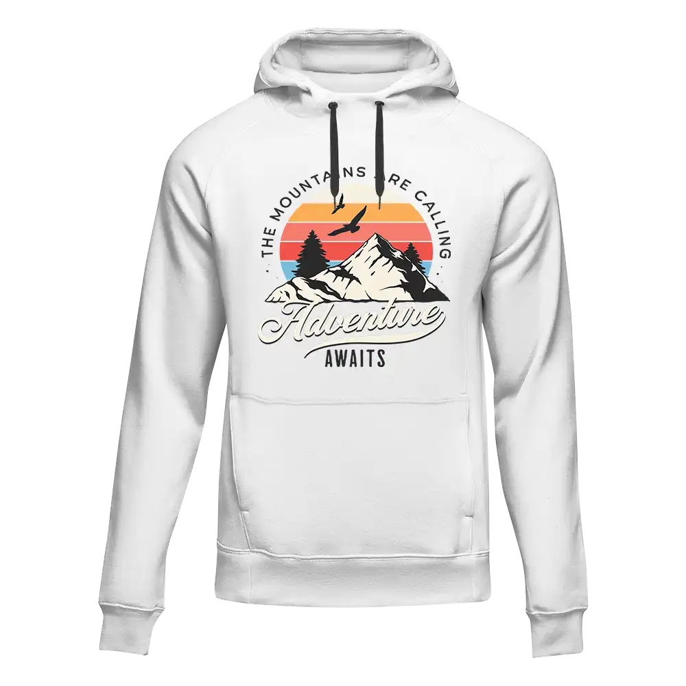 The Mountains Are Calling Unisex Hoodie by Outdoorzees