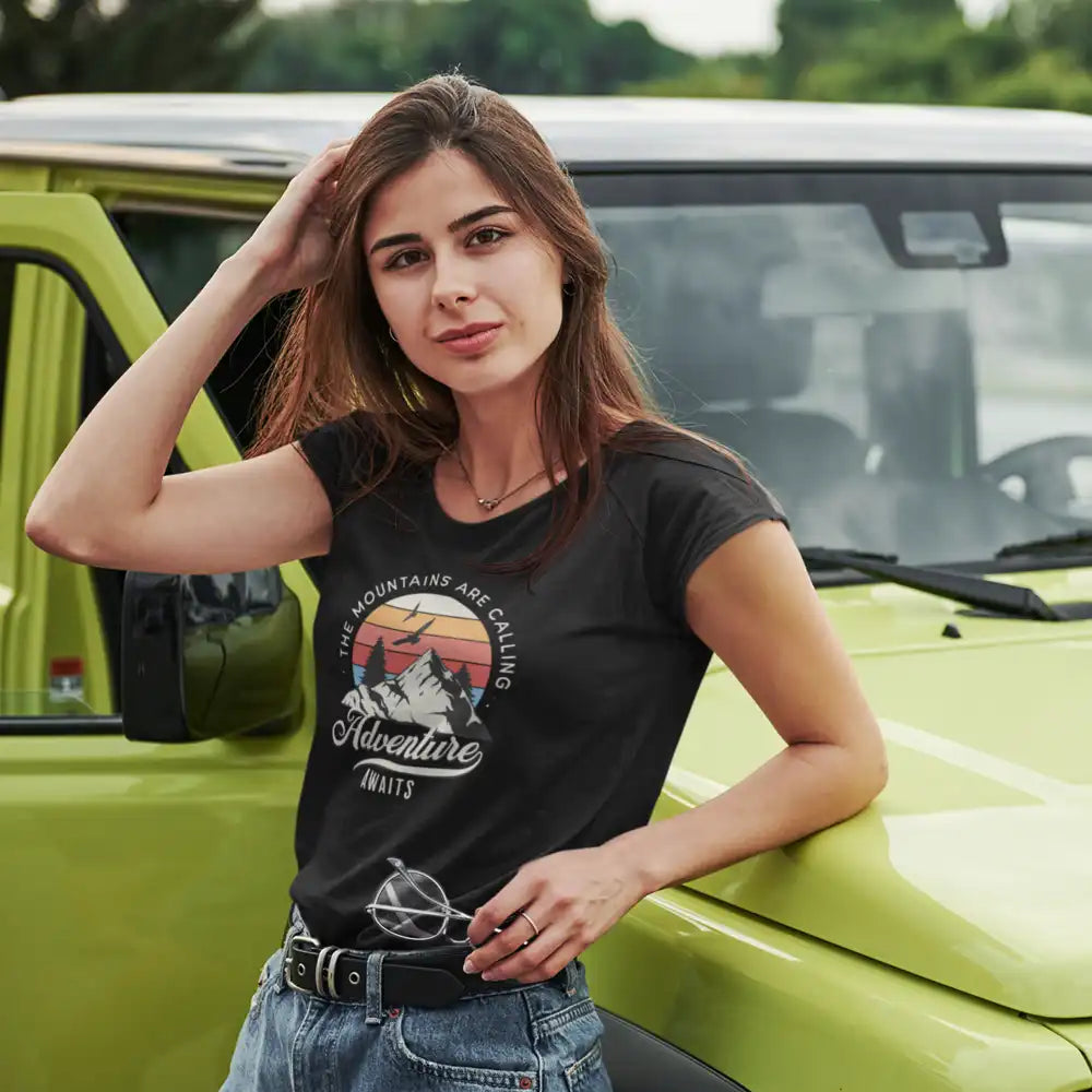 The Mountains Are Calling T-Shirt for Women by Outdoorzees