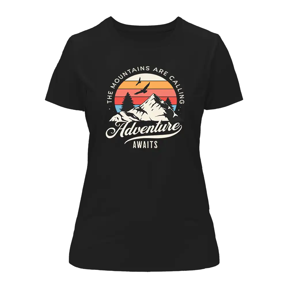 The Mountains Are Calling T-Shirt for Women by Outdoorzees