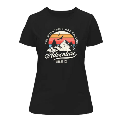 The Mountains Are Calling T-Shirt for Women by Outdoorzees