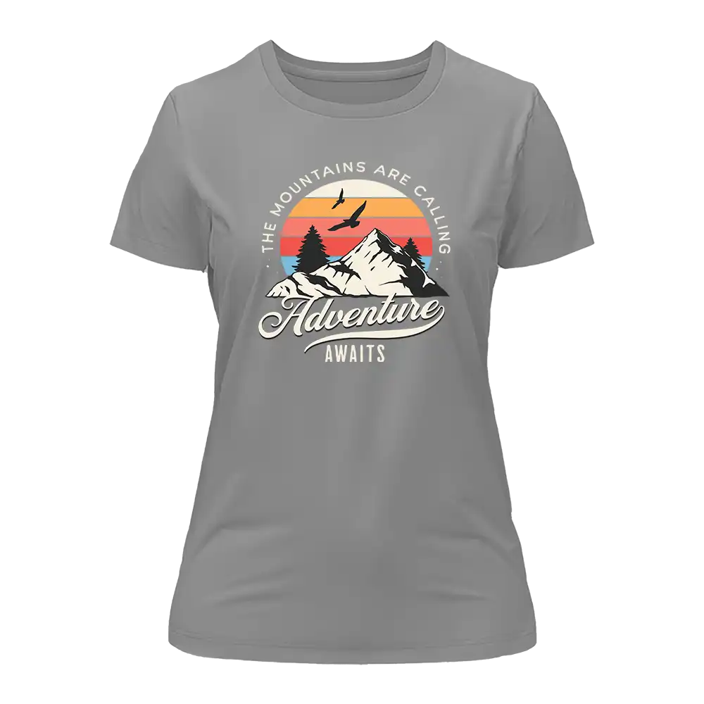 The Mountains Are Calling T-Shirt for Women by Outdoorzees