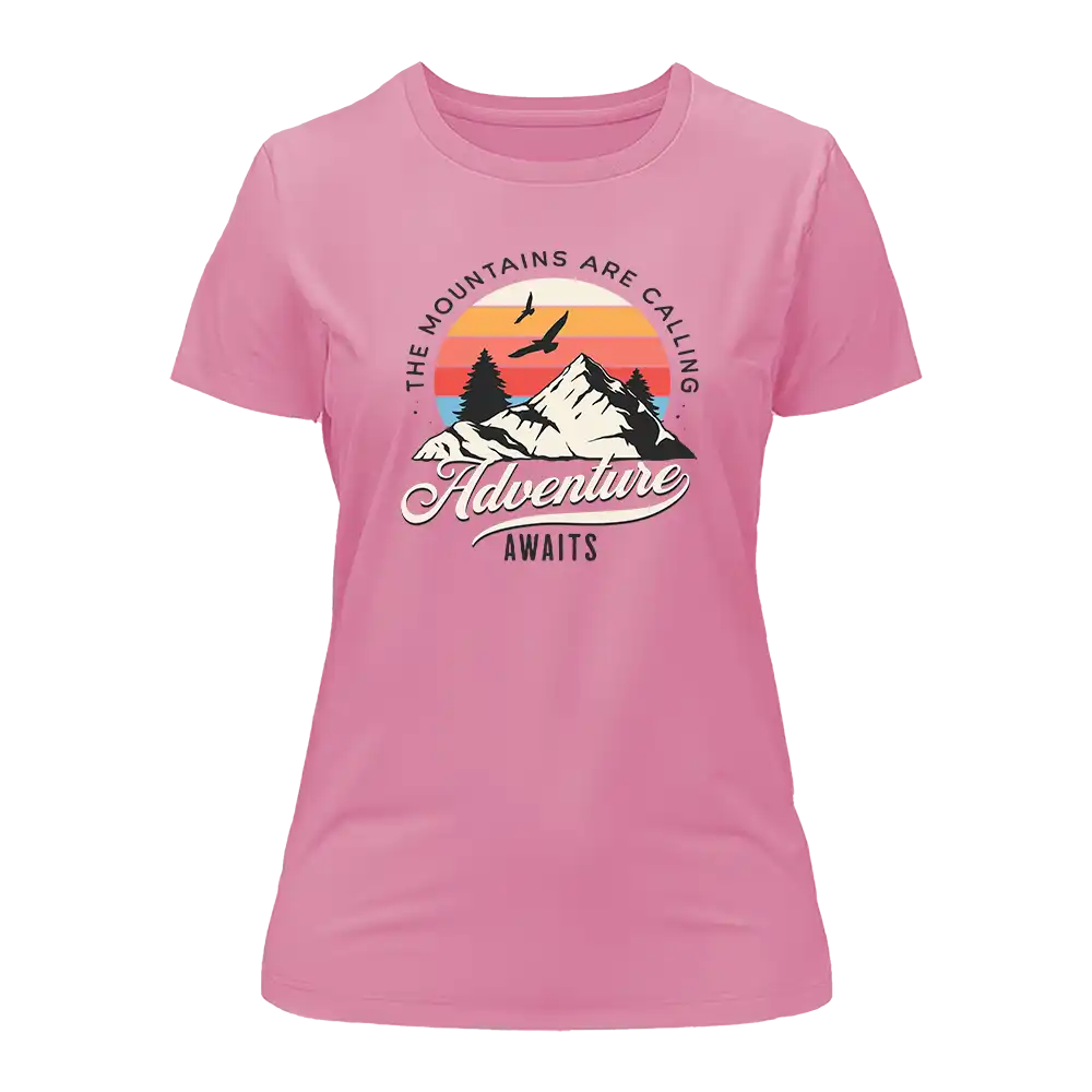 The Mountains Are Calling T-Shirt for Women by Outdoorzees